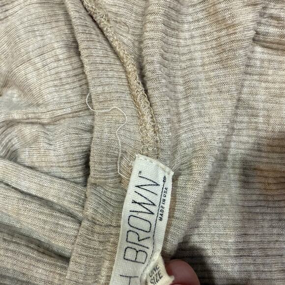 Joah Brown Soleil Open Front Cardigan Women's One Size Beige Comfort Soft Layers - Picture 9 of 12